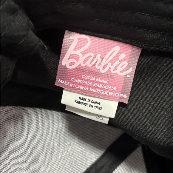 Black Barbie Embroidered Adjustable Hat - Picture 3 of 3